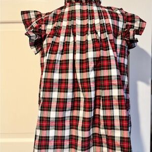 Victoria Dunn Red and Black Plaid Blouse